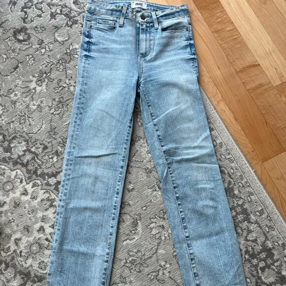 Paige Hoxton Straight Ankle Transcend Denim - Picture 1 of 2